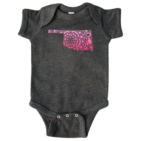 Inktastic Oklahoma Silhouette Mandala Gift Baby Boy or Baby Girl Bodysuit
