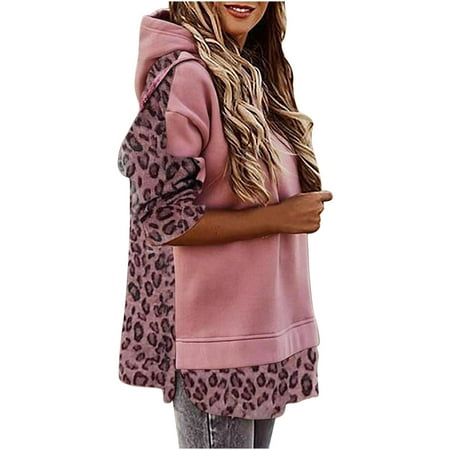 Women s Hooded Sweatshirt O-Neck Long Sleeve Leopard Printing Coat Autumn Patchwork Warm Jacket Loose Outwear
Women s Hooded Sweatshirt O-Neck Long Sleeve Leopard Printing Coat Autumn Patchwork Warm Jacket Loose Outwear