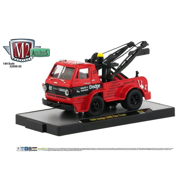 M2 Machines Auto Trucks 1:64 1966 Dodge L600 Tow Truck Release 52
