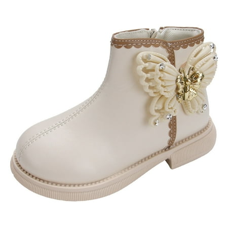 Toddler Rain Boots Girls Sizes 9-9.5 Years Winter New Single Butterfly Short Leather Plus Durable Waterproof Adorable Comfortable Rainy White Rain Shoes
Toddler Rain Boots Girls Sizes 9-9.5 Years Winter New Single Butterfly Short Leather Plus Durable Waterproof Adorable Comfortable Rainy White Rain Shoes