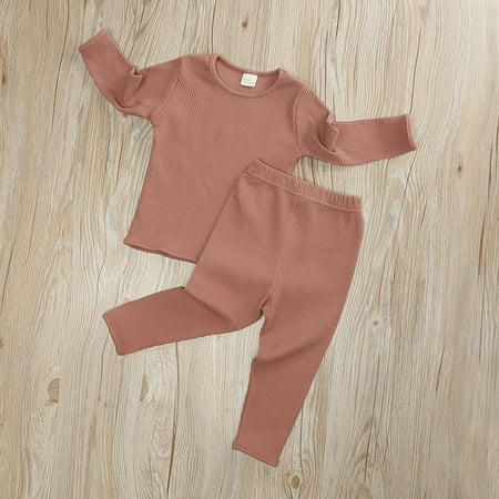 Simplmasygenix Baby Tops Set Summer Outfits Toddler Kids Baby Boys Girls Solid Knit Tops Pants Pajamas Sleepwear Outfits Set
Simplmasygenix Baby Tops Set Summer Outfits Toddler Kids Baby Boys Girls Solid Knit Tops Pants Pajamas Sleepwear Outfits Set