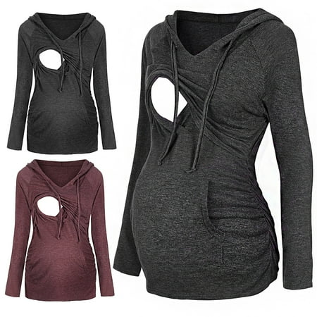 Tejiojio Maternity/Labor/Nursing Clothing Clearance Women Maternity Long Sleeve Nursing Hoodie Sweatshirts Top For Breastfeeding
Tejiojio Maternity/Labor/Nursing Clothing Clearance Women Maternity Long Sleeve Nursing Hoodie Sweatshirts Top For Breastfeeding