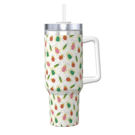 Gaeub Colorful Insect1 Print Stainless Steel Hot/Cold Coffee Cup 40oz Ice Bully Cup With Handle And Straw Travel Coffee Cup
Gaeub Colorful Insect1 Print Stainless Steel Hot/Cold Coffee Cup 40oz Ice Bully Cup With Handle And Straw Travel Coffee Cup