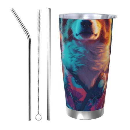 Ocsxa Starry Sky White Cloud Puppy Pattern 20oz Travel Coffee Mug with Flip Lid Stainless Steel Insulated Insulated Coffee Mug Thermal Cup with Splash Proof Sliding Lid-Straw Three-piece Set
Ocsxa Starry Sky White Cloud Puppy Pattern 20oz Travel Coffee Mug with Flip Lid Stainless Steel Insulated Insulated Coffee Mug Thermal Cup with Splash Proof Sliding Lid-Straw Three-piece Set