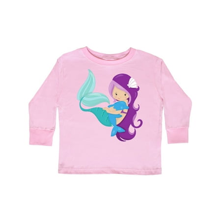 Inktastic Mermaid And Dolphin Mermaid With Purple Hair Gift Toddler Toddler Girl Long Sleeve T-Shirt
Inktastic Mermaid And Dolphin Mermaid With Purple Hair Gift Toddler Toddler Girl Long Sleeve T-Shirt
