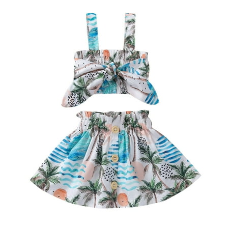 Toddler Kids Girls Clothes Floral Print Sleeveless Strap Suspenders Top Floral Print Skirt Two-piece Set
Toddler Kids Girls Clothes Floral Print Sleeveless Strap Suspenders Top Floral Print Skirt Two-piece Set