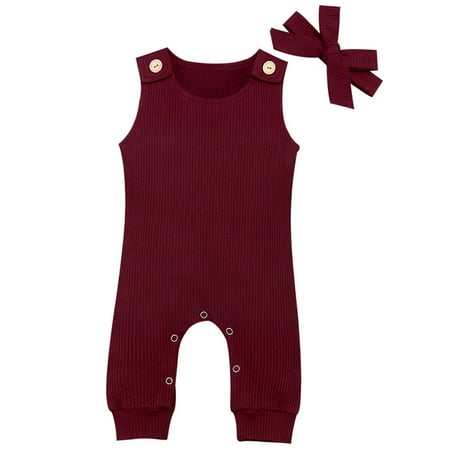 MELDVDIB Baby Romper Newborn Infant Baby Girl Boy Solid Ribbed Button Romper Jumpsuit Hairband Outfit Gift on Clearance
MELDVDIB Baby Romper Newborn Infant Baby Girl Boy Solid Ribbed Button Romper Jumpsuit Hairband Outfit Gift on Clearance