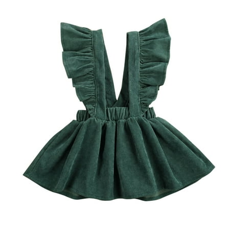 Caitzr Baby Girls Flying Sleeve Dress Soft Corduroy A-Line Solid Color Strap Dress
Caitzr Baby Girls Flying Sleeve Dress Soft Corduroy A-Line Solid Color Strap Dress