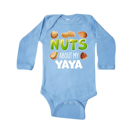 Inktastic Nuts About My Yaya Peanut Almond Pistachio Gift Baby Boy or Baby Girl Long Sleeve Bodysuit
Inktastic Nuts About My Yaya Peanut Almond Pistachio Gift Baby Boy or Baby Girl Long Sleeve Bodysuit