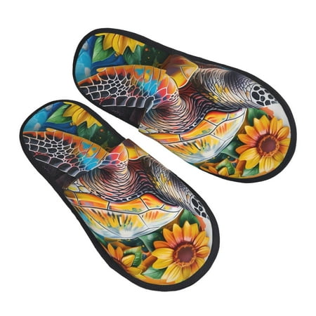 Bingfone Sunflower Turtle House Slippers for Women Men with Soft Rubber Sole Slip On for Indoor/Outdoor-Medium
Bingfone Sunflower Turtle House Slippers for Women Men with Soft Rubber Sole Slip On for Indoor/Outdoor-Medium