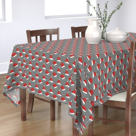 Cotton Sateen Tablecloth 90 Square - Christmas Santa Hats Gray Winter Weather Holiday Print Custom Table Linens by Spoonflower
Cotton Sateen Tablecloth 90 Square - Christmas Santa Hats Gray Winter Weather Holiday Print Custom Table Linens by Spoonflower