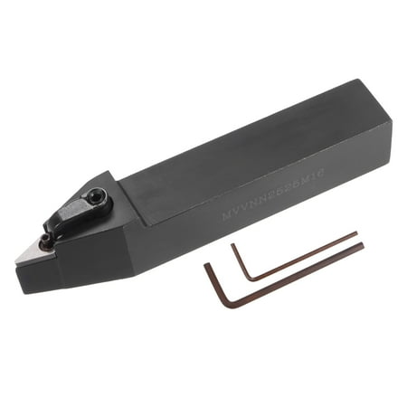 Uxcell 15/16 Lathe Indexable Carbide Turning Tool Holder MVVNN2525M16 CNC 72.5°