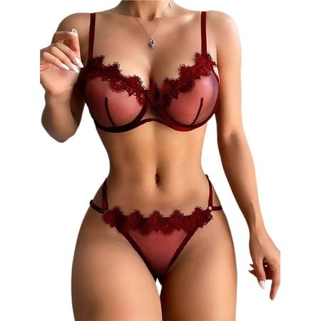 Shakub Womens Sexy Mesh Lingerie Underwear Bra + G-string Thong Set Babydoll See Through Nightwear
Shakub Womens Sexy Mesh Lingerie Underwear Bra + G-string Thong Set Babydoll See Through Nightwear