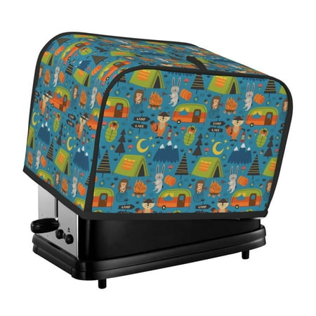 KLL Animals In Camping Print 2 Slice Toaster Dust Covers Kitchen Small Appliance Cover with 2 Pockets Can hold Jam Spreader Knife & Toaster Tongs (11.4 x 7.9 x 7.5)
KLL Animals In Camping Print 2 Slice Toaster Dust Covers Kitchen Small Appliance Cover with 2 Pockets Can hold Jam Spreader Knife & Toaster Tongs (11.4 x 7.9 x 7.5)