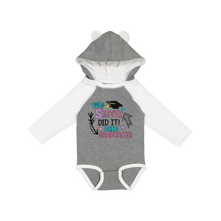 Inktastic My Sister Graduated with Cap and Arrows Gift Baby Girl Long Sleeve Bodysuit
Inktastic My Sister Graduated with Cap and Arrows Gift Baby Girl Long Sleeve Bodysuit