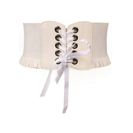 Women Buckle Waist Belt Wide Elastic Corset Waistband Corset Around Cinch PU Leather Tie Bowknot
Women Buckle Waist Belt Wide Elastic Corset Waistband Corset Around Cinch PU Leather Tie Bowknot