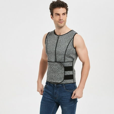Men Sauna Sweat Vest Tank Top Body Shaper Waist Trainer Fat Burner Man Shapewear