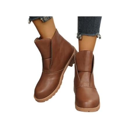 Tenmix Ladies Breathable Ankle Boots Office Comfort Low Heel Bootie Winter Shoes Dark Brown 5
Tenmix Ladies Breathable Ankle Boots Office Comfort Low Heel Bootie Winter Shoes Dark Brown 5