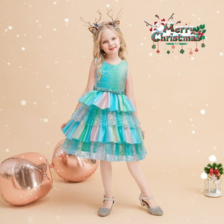 Child Girls Sleeveless Lace Ruffles Bowknot Pageant Dress Birthday Party Kids Rainbow Gown Princess Dress
Child Girls Sleeveless Lace Ruffles Bowknot Pageant Dress Birthday Party Kids Rainbow Gown Princess Dress