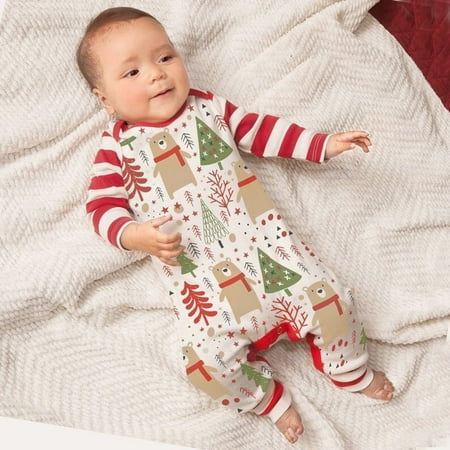 CHGBMOK Christmas Deals Newborn Infant Baby Girls Boys Christmas Trees Stripe Romper Jumpsuit Outfits Clearance
CHGBMOK Christmas Deals Newborn Infant Baby Girls Boys Christmas Trees Stripe Romper Jumpsuit Outfits Clearance