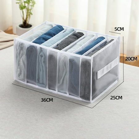 Jeans Storage Box Closet Organizer Clothing Separation Box Pants Drawer Divider Storage Underwear Bra Organizer 2