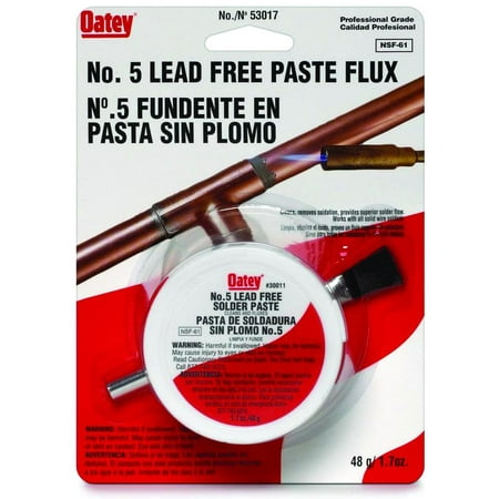 New Oatey 53017 1.7 Ounce Solder Paste Flux Each