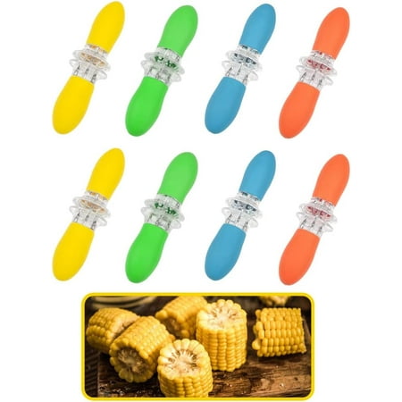 Corn Holders Corn on the Cob Skewers Stainless Steel Corn Holders Fork Skewers with Multi-Colour Silicone Handle for BBQ Home Cooking Picnics Parties
Corn Holders Corn on the Cob Skewers Stainless Steel Corn Holders Fork Skewers with Multi-Colour Silicone Handle for BBQ Home Cooking Picnics Parties