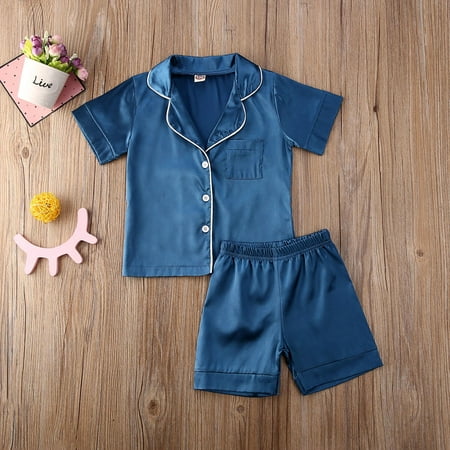 Toddler Baby Girl Satin Silk Pajamas Short -Sleeve Pjs Sleepwear Loungewear Outfit Clothes Set
Toddler Baby Girl Satin Silk Pajamas Short -Sleeve Pjs Sleepwear Loungewear Outfit Clothes Set