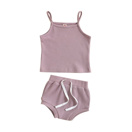 Baby Girls Shorts Set Spaghetti Straps Camisole with Elastic Waist Shorts Summer Outfits
Baby Girls Shorts Set Spaghetti Straps Camisole with Elastic Waist Shorts Summer Outfits