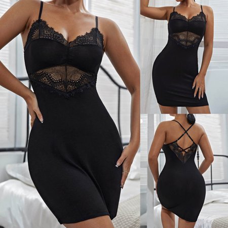 Tawop Women Sexy Intimates Lace Stitching Siold V Neck Sexy Intimates Sleepwear Sexy Sleepwear For Women Memorial Day 
Tawop Women Sexy Intimates Lace Stitching Siold V Neck Sexy Intimates Sleepwear Sexy Sleepwear For Women Memorial Day