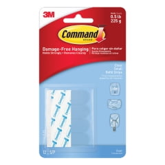 6PC 3M 3M - 17024CLR-ES - Small Foam Adhesive Strips 1-3/4 in. L - 12/Pack