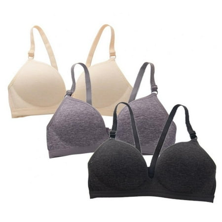Women s Solid Color Cotton Bra Ladies Thin Wirefree Gathering Push Up Adjustable Underwear Smooth Soft Breathable Bralette Bras(3-Packs)
Women s Solid Color Cotton Bra Ladies Thin Wirefree Gathering Push Up Adjustable Underwear Smooth Soft Breathable Bralette Bras(3-Packs)