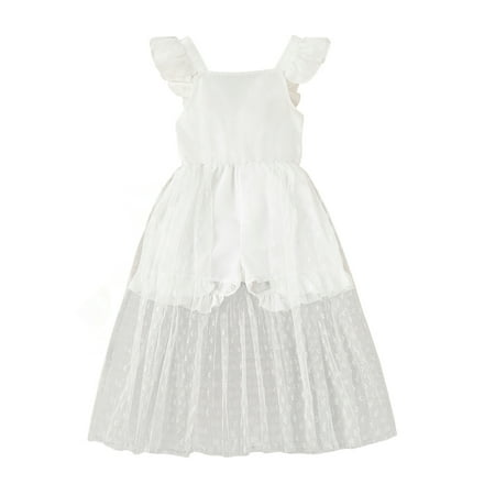 One opening Baby Girl Romper Dress Fly Sleeve Square Neck Ruffle See Through Mesh Dress Spring Summer Casual Jumpsuit Shorts
One opening Baby Girl Romper Dress Fly Sleeve Square Neck Ruffle See Through Mesh Dress Spring Summer Casual Jumpsuit Shorts