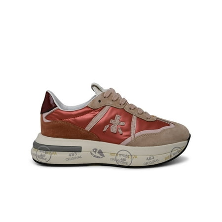 Premiata Woman Cassie Sneakers In Multicolored Leather Blend