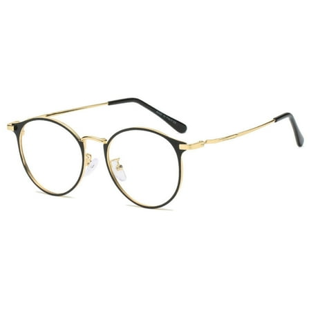Ameiqe Retro Color-Changing Anti-Blue Light Glasses Metal Frame Nearsighted Eyeglasses(Black Gold Frame Anti-blue Light)
Ameiqe Retro Color-Changing Anti-Blue Light Glasses Metal Frame Nearsighted Eyeglasses(Black Gold Frame Anti-blue Light)