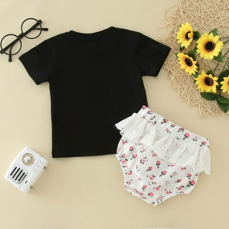 kpoplk Toddler Summer Outfits For Girls Baby Girls Floral Short Sleeve Romper Ruffled Bodysuit Jumpsuit Headband Summer Outfit(Black)
kpoplk Toddler Summer Outfits For Girls Baby Girls Floral Short Sleeve Romper Ruffled Bodysuit Jumpsuit Headband Summer Outfit(Black)
