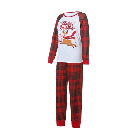Ehfomius Parent-Children Christmas Pajamas Cartoon Long-Sleeves Tops with Plaid Pants Suit/Jumpsuit 
Ehfomius Parent-Children Christmas Pajamas Cartoon Long-Sleeves Tops with Plaid Pants Suit/Jumpsuit