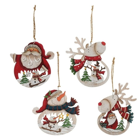 NUOLUX 4Pcs Christmas Elements Wooden Pendant Home Tree Hanging Decor Festival Ornament
NUOLUX 4Pcs Christmas Elements Wooden Pendant Home Tree Hanging Decor Festival Ornament