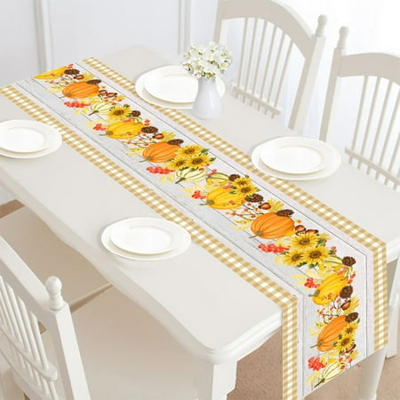 YZLMD Decorative Table Banner Thanksgiving Table Runner Fall Thanksgiving Table Runner for Party for Farmhouse Kitchen Home Dining Coffee Table
YZLMD Decorative Table Banner Thanksgiving Table Runner Fall Thanksgiving Table Runner for Party for Farmhouse Kitchen Home Dining Coffee Table