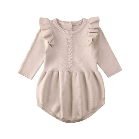 Huakaishijie Toddler Baby Girl Warm Romper Longs leeve Knit Sweater Winter Cotton Jumpsuit
Huakaishijie Toddler Baby Girl Warm Romper Longs leeve Knit Sweater Winter Cotton Jumpsuit