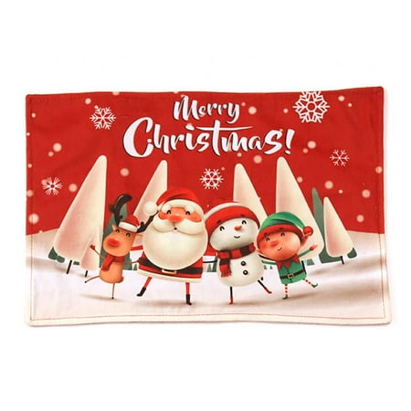 Merry Christmas Placemats Set of 2 with Reindeer Santa Snowman Printed Non-Slip Place mats Washable Table Mats 11 × 17 inch
Merry Christmas Placemats Set of 2 with Reindeer Santa Snowman Printed Non-Slip Place mats Washable Table Mats 11 × 17 inch