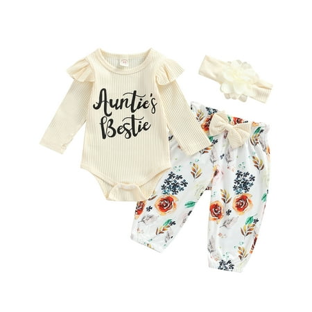 Newborn Baby Girl Auntie Outfits 6M 12M 18M 24M Auntie s Bestie Short Sleeve Ribbed Romper Floral Shorts Clothes with Headband
Newborn Baby Girl Auntie Outfits 6M 12M 18M 24M Auntie s Bestie Short Sleeve Ribbed Romper Floral Shorts Clothes with Headband