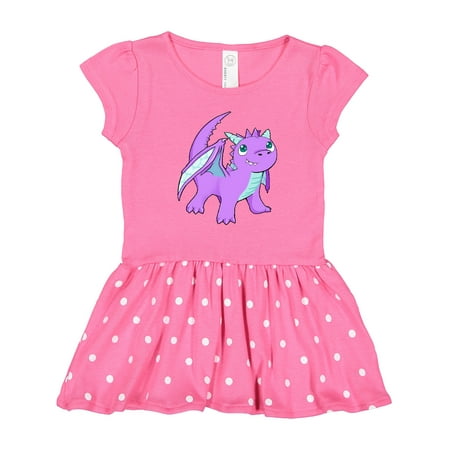 Inktastic Cute Baby Purple Dragon Gift Toddler Girl Dress