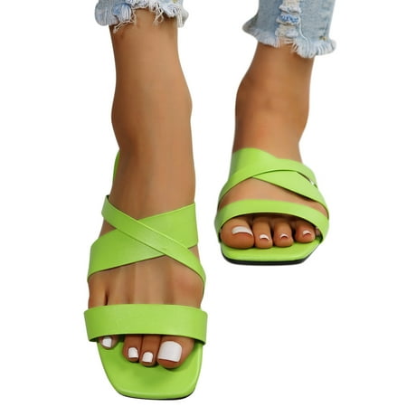 sandals for Women Women Slippers Fashion Sandals Fashion Versatile Casual Beach Non Slip Beach Slippers PU Dress Sandals for Women Green
sandals for Women Women Slippers Fashion Sandals Fashion Versatile Casual Beach Non Slip Beach Slippers PU Dress Sandals for Women Green