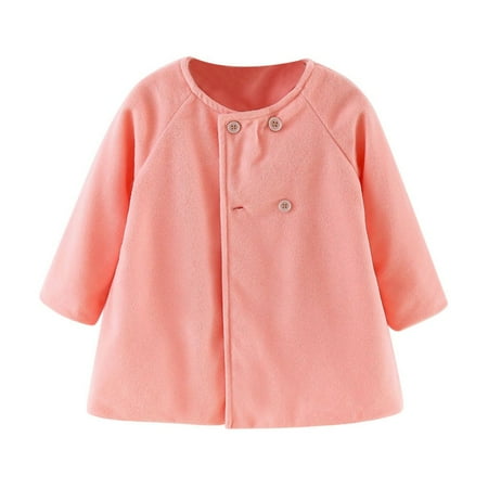 LOVEBAY Baby Girls Clothes Winter Coats Jacket Outwear Baby Outwear Cloak Button Jacket Cloak Jacket Thick Warm Clothes