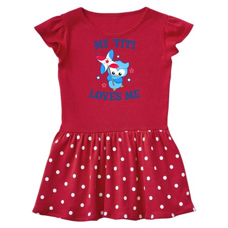 Inktastic My Titi Loves me with Owl Gift Baby Girl Dress