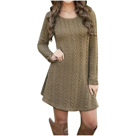 Summer Work Dresses Women Sweatershirts Long Sleeve Knitted Crewneck Oversized Maternity Wear to Work Dresses
Summer Work Dresses Women Sweatershirts Long Sleeve Knitted Crewneck Oversized Maternity Wear to Work Dresses