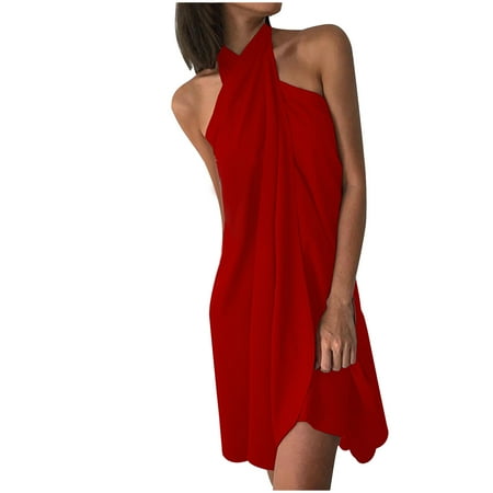 Formal Dresses for Women Valentines Dress for Women Fashion Women Summer Casual Sleeveless Sexy Halter Solid Dress Savings Clearance Deals Prom Dresses for Women Girls Dresses Red XL
Formal Dresses for Women Valentines Dress for Women Fashion Women Summer Casual Sleeveless Sexy Halter Solid Dress Savings Clearance Deals Prom Dresses for Women Girls Dresses Red XL