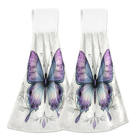 2pcs Kitchen Hanging Towels Bathroom Hanging Towels Velcro Soft Hand Towel Absorbent Tie Towels for Kitchen Toilet Tea Bar Washcloth Decor A Blue Butterfly 
2pcs Kitchen Hanging Towels Bathroom Hanging Towels Velcro Soft Hand Towel Absorbent Tie Towels for Kitchen Toilet Tea Bar Washcloth Decor A Blue Butterfly