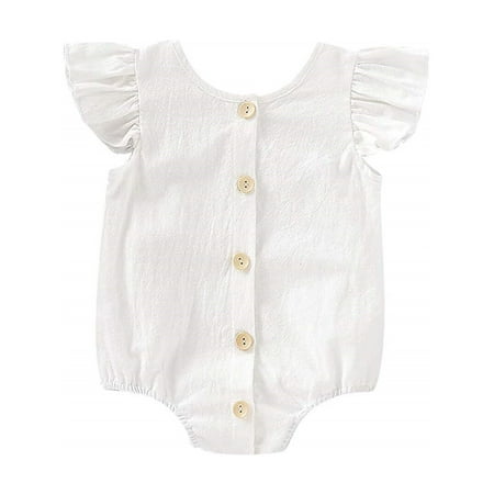 Yinyinxull Newborn Baby Boy Girl Solid Tops Romper Bodysuit Jumpsuit Summer Outfit Clothes White 12-18 Months
Yinyinxull Newborn Baby Boy Girl Solid Tops Romper Bodysuit Jumpsuit Summer Outfit Clothes White 12-18 Months